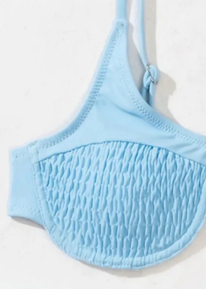 Kadın mavi bikini  - Görsel 4