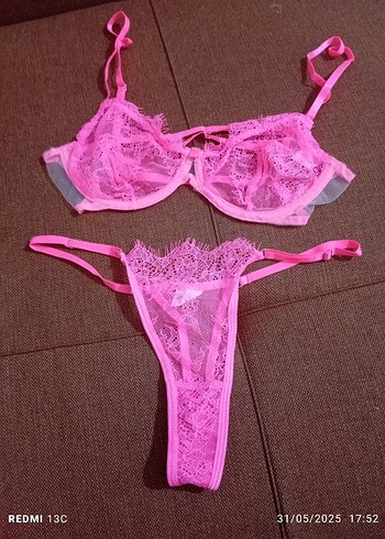 Pembe Mini Gotik Jartiyer - Görsel 5