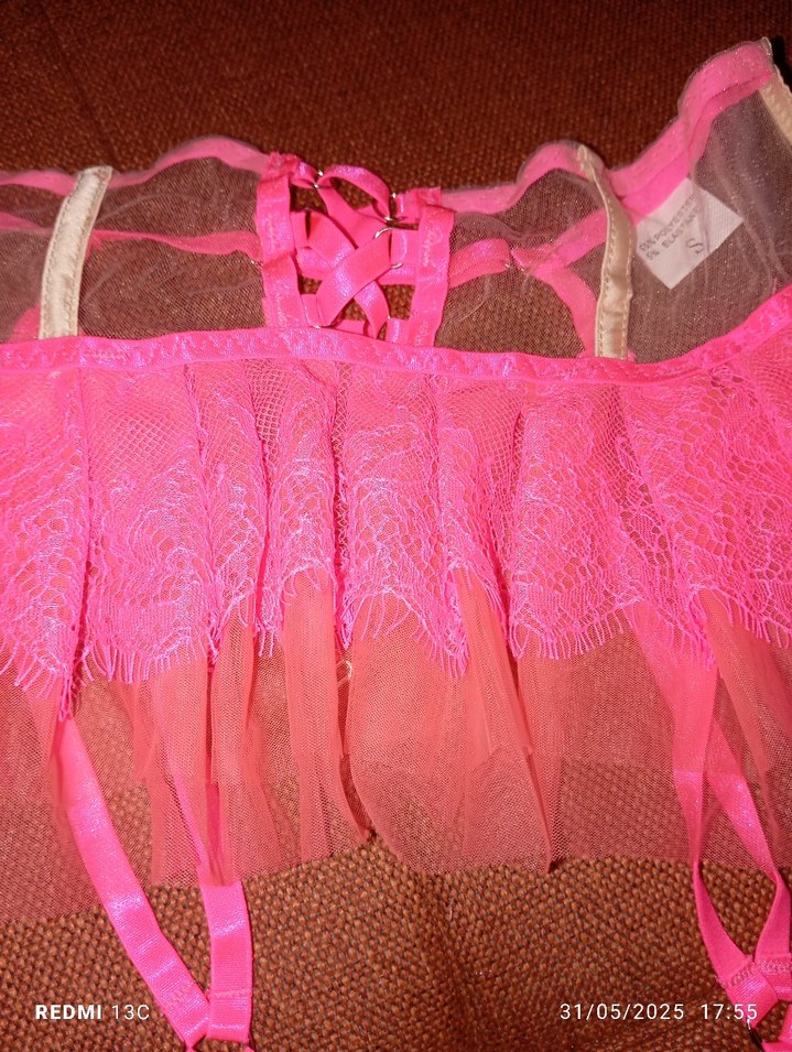 Pembe Mini Gotik Jartiyer - Görsel 2