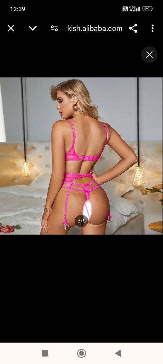 İşlemeli Mini Pembe Bohem Destekli Sütyen Takımı - Görsel 3