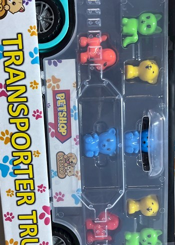 Renkli Petshop Taşıyıcı Kamyon Oyuncak