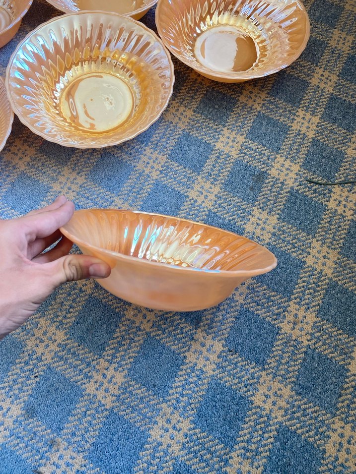 Bej Parlak 11 Parça Tabak Seti - Görsel 2