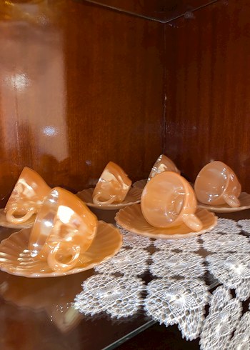 Dekoratif sarı fincan - Görsel 2