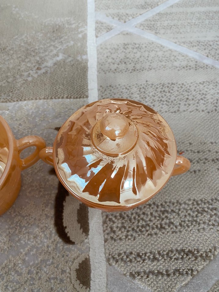 Antika sarı şekerlik - Görsel 4