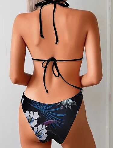 Siyah Desenli Bikini - Görsel 2