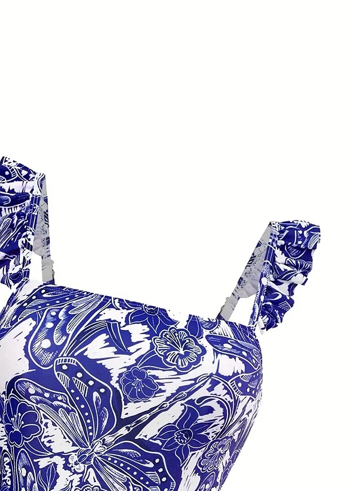 Fırfırlı Desenli Mayokini - Görsel 3