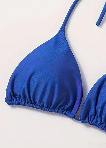 32 Beden Mavi İpli Kadın Bikini Takımı
