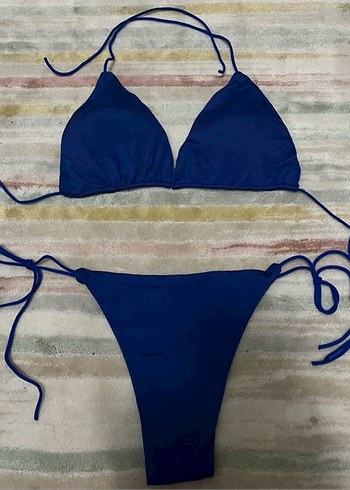 Mavi İpli Kadın Bikini Takımı - Görsel 5