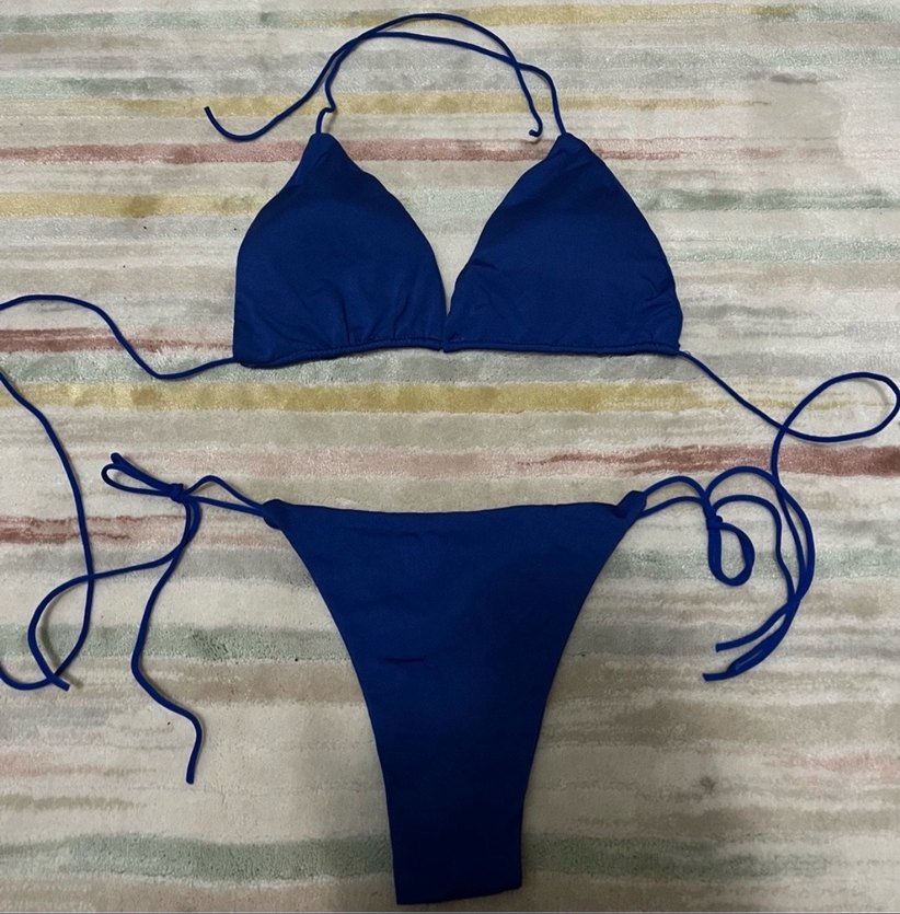 Mavi İpli Kadın Bikini Takımı - Görsel 5