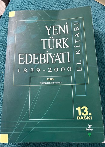 Yeni Türk Edebiyatı El Kitabı