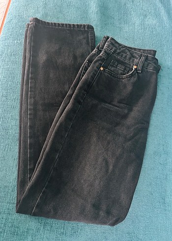 Kadın Siyah Denim Pantolon