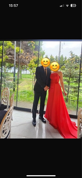 Kırmızı abiye