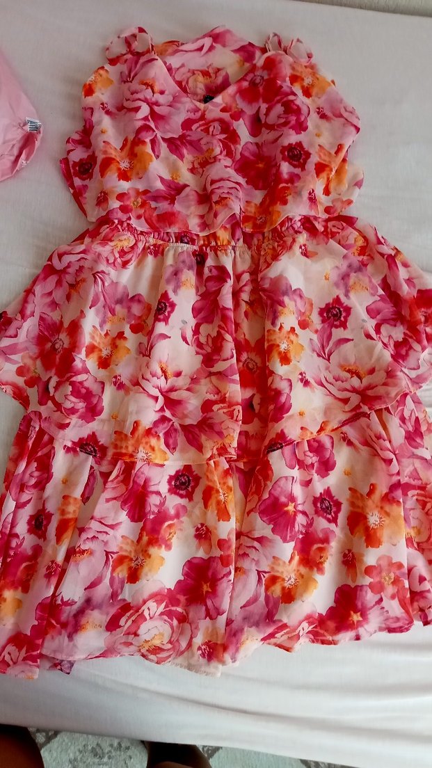 Trendyol & Milla Pembe Fırfırlı Mini Elbise - Görsel 2