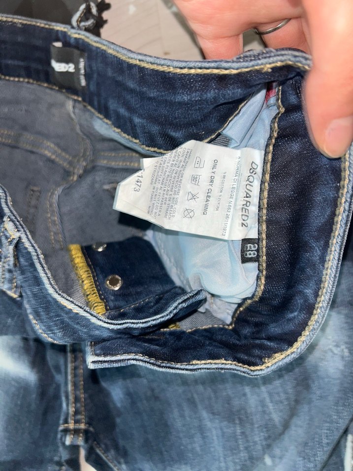 Koyu Mavi Yıkamalı Denim Jean — görsel 4/4