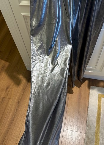 Gri Parlak Erkek Midi Pijama Takımı - Görsel 8