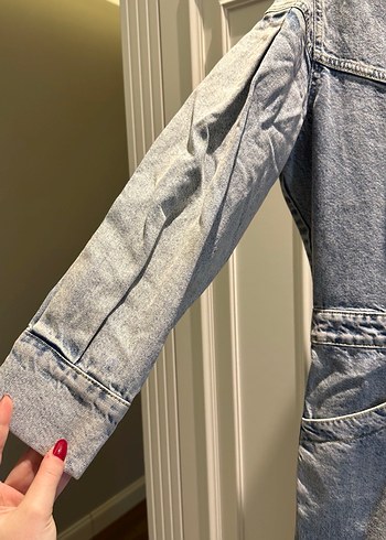 Kadın Gri Denim Tulum - Görsel 3