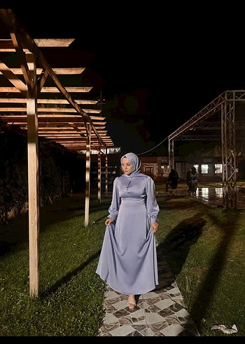 38 Beden Hülya İnce Elle Dress Tesettür Abiye