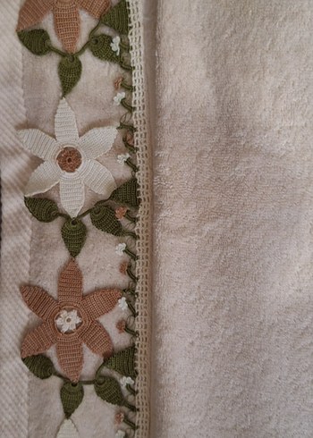 Bohem, filoş iple yapılmış çeyizlik havlular - Görsel 6