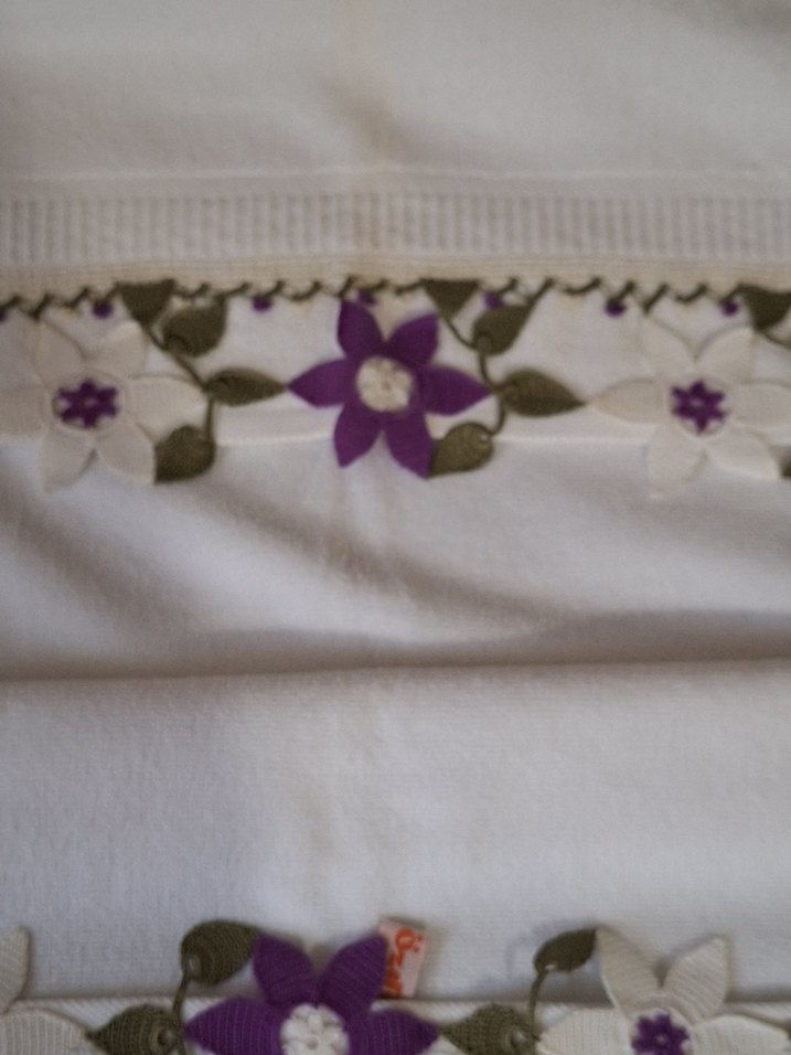 Bohem, filoş iple yapılmış çeyizlik havlular - Görsel 3