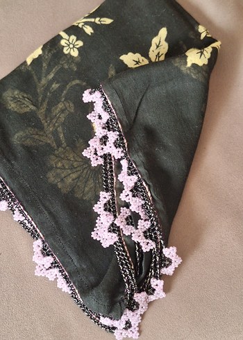 Boncuk İşlemeli Bohem Kadın Yazmaları - Görsel 3