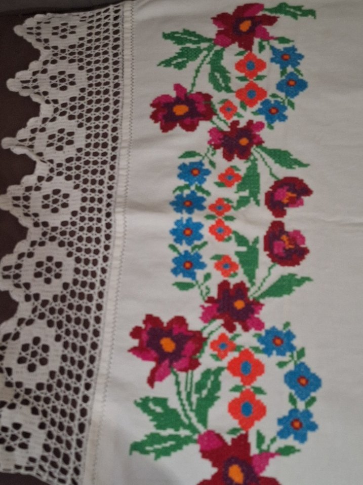 Nakışlı ve Dantelli Masa Örtüsü,runner, perde adayı - Görsel 3