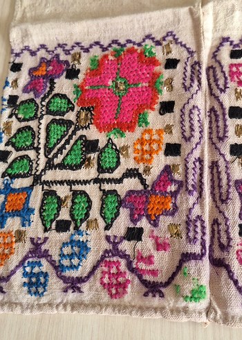 Hesap işi Antika panoluk örtü - Görsel 3