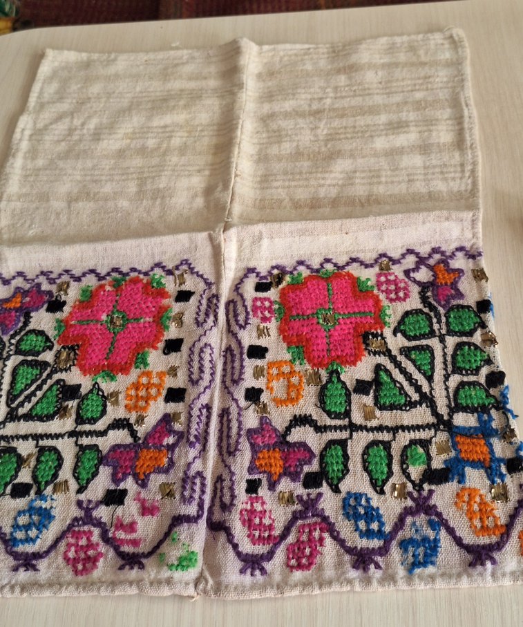 Hesap işi Antika panoluk örtü - Görsel 4