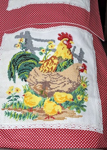 Elişi,işleme Kırlent veya panolar - Görsel 7