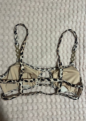 xs Beden Victorias Secret Leopar Desenli İnce Askılı Bikini