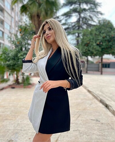 s Beden siyah Renk Ceket Elbise