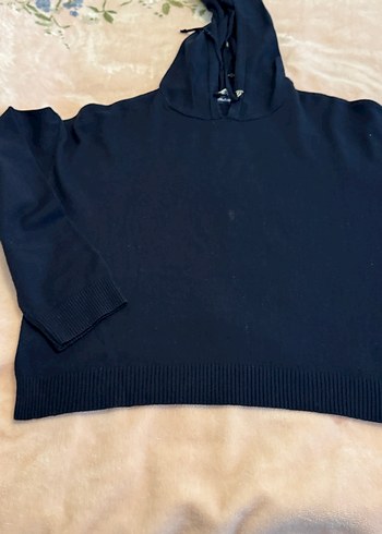 Kadın laciverDüğmeli V Yaka Triko - Görsel 3