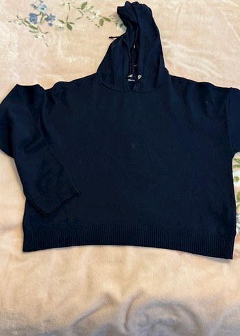 Kadın laciverDüğmeli V Yaka Triko - Görsel 4