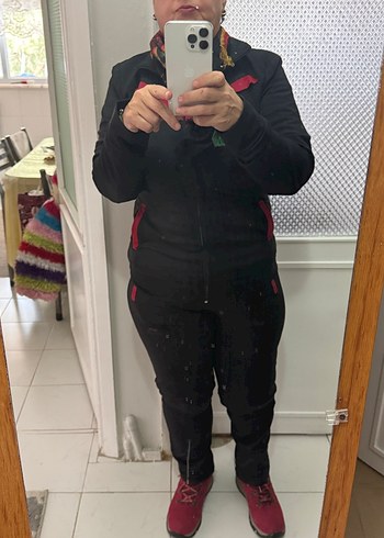 Fermuarlı Siyah Kadın Eşofman Takımı - Görsel 3