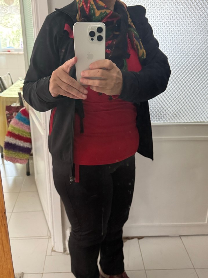 Fermuarlı Siyah Kadın Eşofman Takımı - Görsel 4