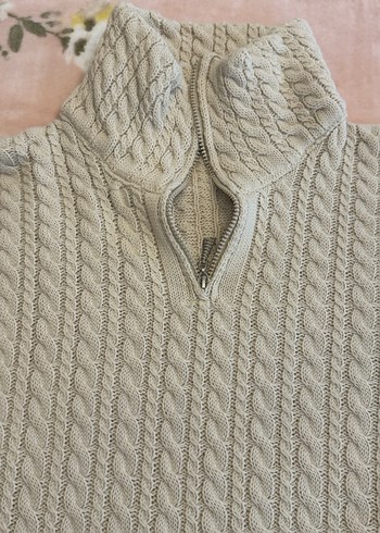 Beyaz Örgü Kadın Triko Kazak - Görsel 6