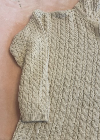 Beyaz Örgü Kadın Triko Kazak - Görsel 7