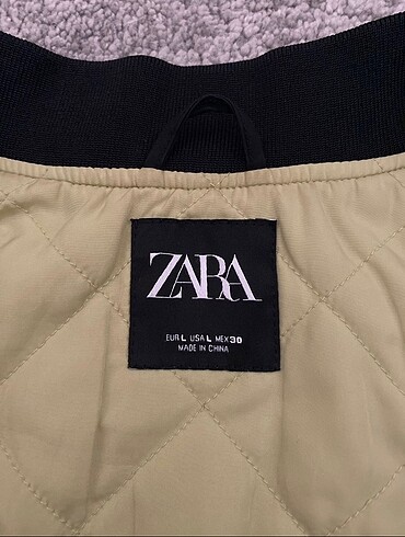 l Beden siyah Renk Zara bomber ceket