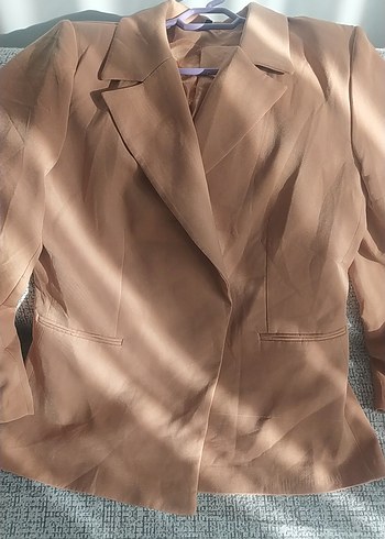 Trendyol & Milla Bej Kadin Dugmeli Blazer Ceket