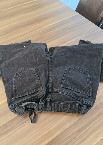 Mango Füme Kemerli Bol Kesim Kot Pantolon - Görsel 2