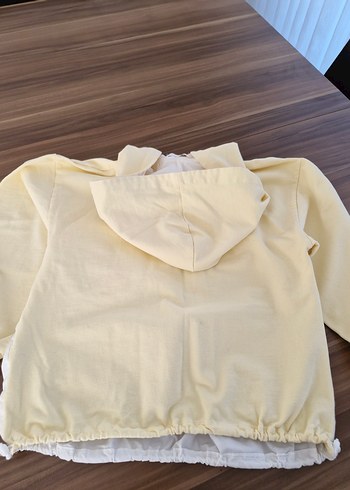 Zara sarı Kapüşonlu Fermuarlı Mini Sweatshirt - Görsel 4
