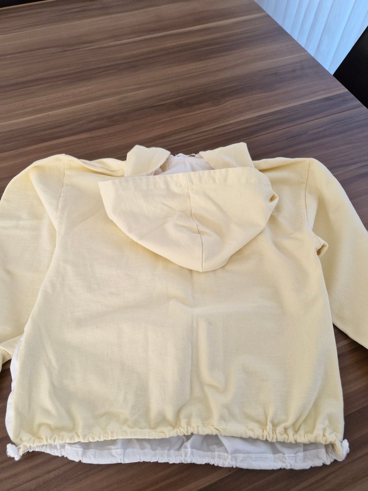 Zara sarı Kapüşonlu Fermuarlı Mini Sweatshirt - Görsel 4