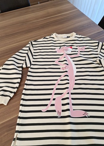 Uzun Kollu Baskılı tunik, elbise - Görsel 3