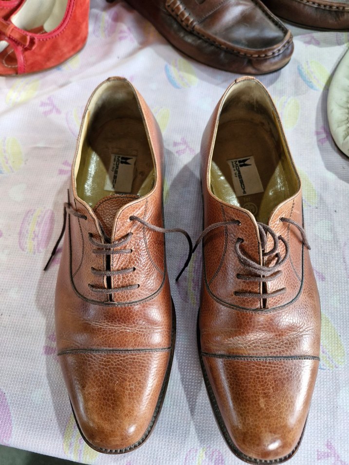 Gazellini Moreschi İtalyan Klasik Kahverengi Deri Erkek Ayakkabı - Görsel 2