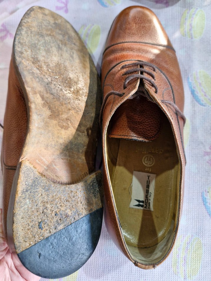 Gazellini Moreschi İtalyan Klasik Kahverengi Deri Erkek Ayakkabı - Görsel 4