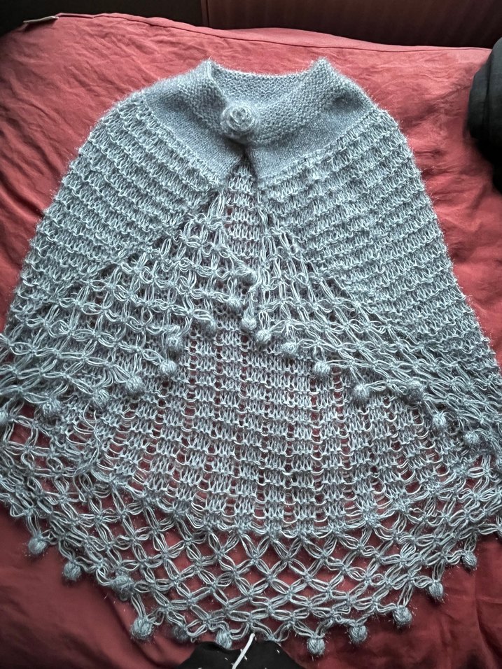 Gri el örgüsü pantolon - Görsel 3