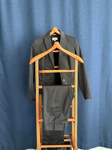 Siyah M/38 Mango Ceket Pantolon Takım