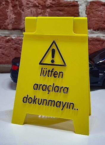  Beden Renk Diecast araba uyarı tabelası