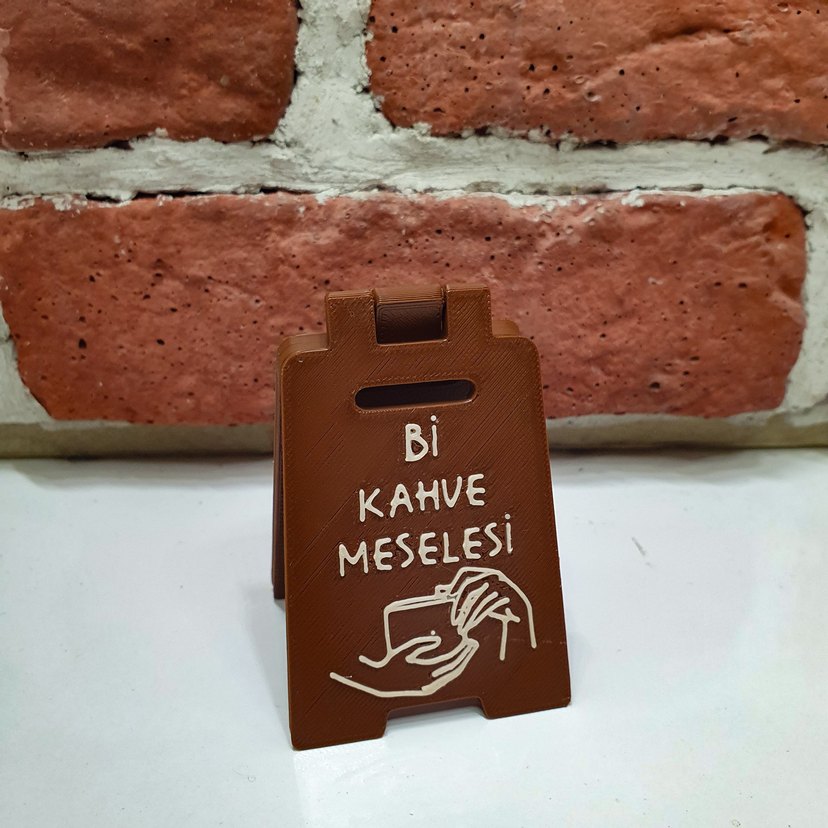 bi kahve meselesi masa tabelası - Görsel 3