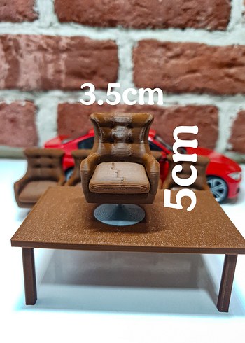 diorama koltuk ve masa - Görsel 5