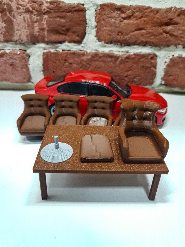 diorama koltuk ve masa - Görsel 3